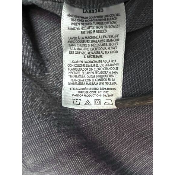 Calvin Klein Jeans Men’s XL Long Sleeve Button-Up Shirt - Charcoal Gray - Picture 8 of 9